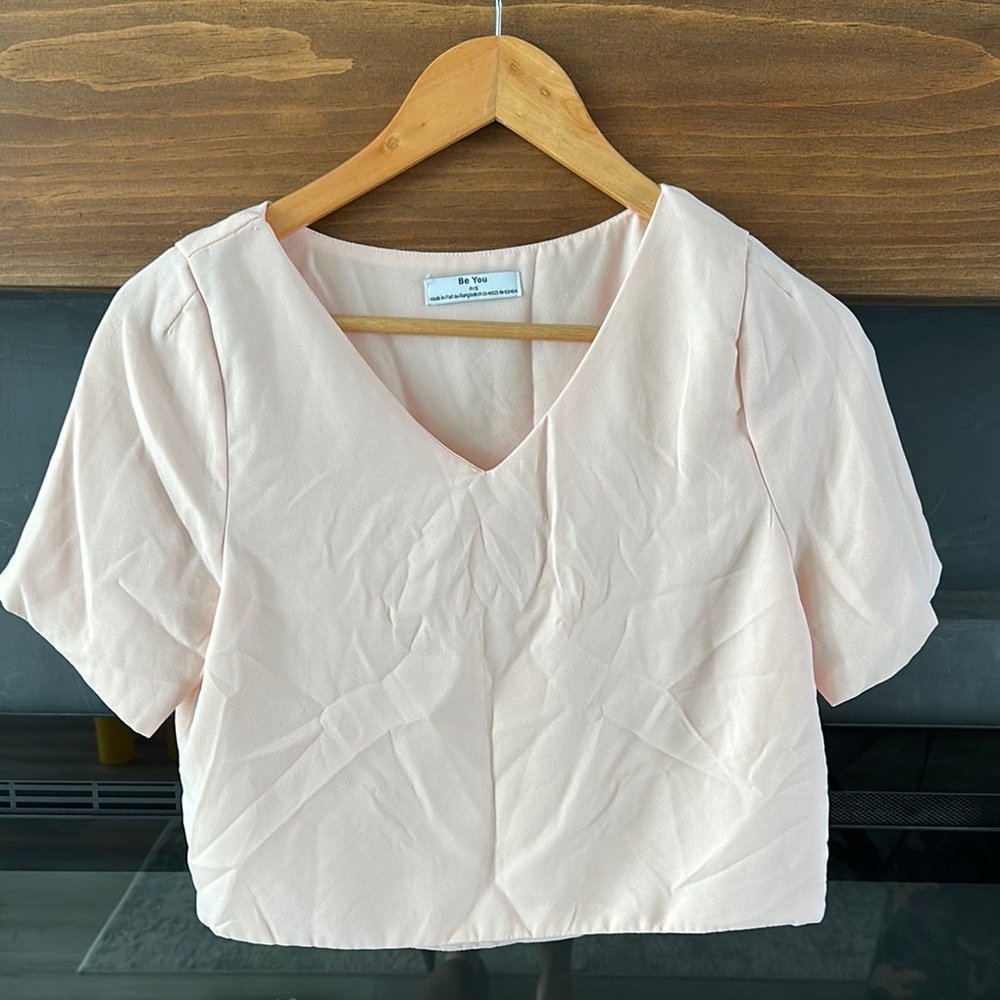 BR YOU Women's Light Pink Top Size S